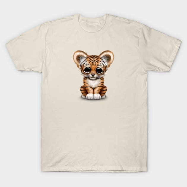 Cute Baby Tiger Cub T-Shirt by jeffbartels